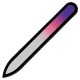 Two colors glass nail file purple&pink